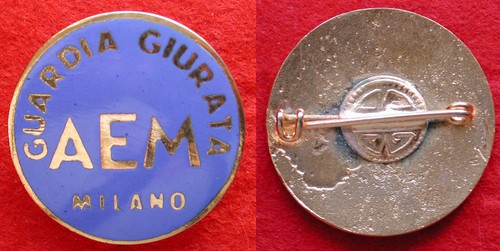 Distintivo smalti guardia - smalti, "guardia