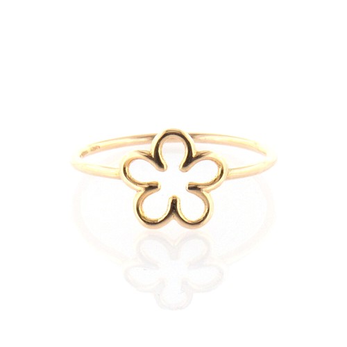 Anello donna fiore oro rosa - anello,