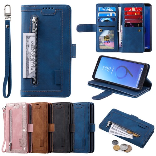 Custodia portafoglio pelle zip