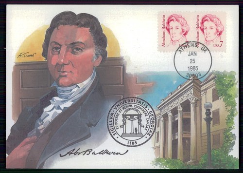 Usa 1985 abraham baldwin - mk,
