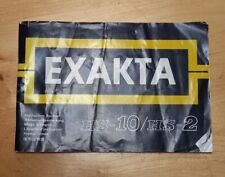 Libretto Istruzioni Exakta Hs10 - Hs2