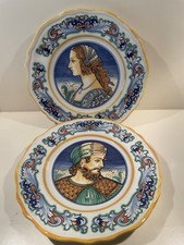 Coppia Piatti Ceramica Deruta