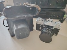 Fotocamera Zenit-e Con Obiettivo Pentacon Auto 2.8/2.9 E Con Custodia Originale