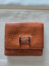 Hermes H Logo Leather Card