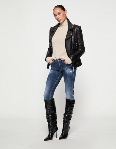 Jeans donna dondup blu navy - jeans,