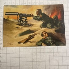 Cartolina Coloniale LXI Batt. Mitraglieri Della Sirte Posta Militare 261 P.M.52A