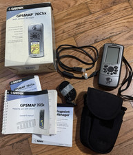 Garmin GPSMAP 76CSx Pacchetto GPS Portatile Topo WV/OH/KY Maps Custodia TESTATA