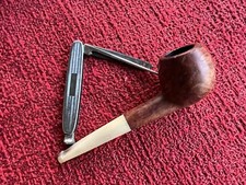 Pipa Artigianale in radica da collezione vintage anni 60 bocchino in osso