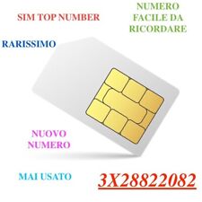SIM GOLD NUMBER - VIP  - NUOVO MAI USATO - RARISSIMO - NUMERO FACILE 3X2.8822082