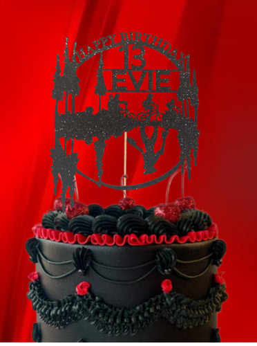 Cake topper stranger glitter - stranger,