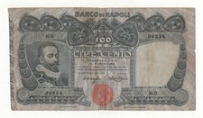 100 lire banco - lire, napoli