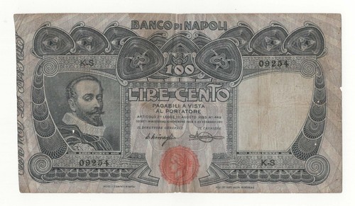 100 lire banco napoli - banco,