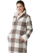 Vestaglia Donna In Morbido Coral Fleece Invernale Con Cerniera LWW00301