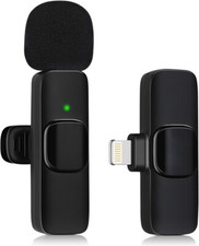Microfono Wireless Lavalier Professionale Bluetooth Senza Fili per Video Vlog