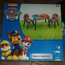 CAMERETTA bambini Paw Patrol NUOVA scaffale portagiochi letto tavolino sedie 5pz