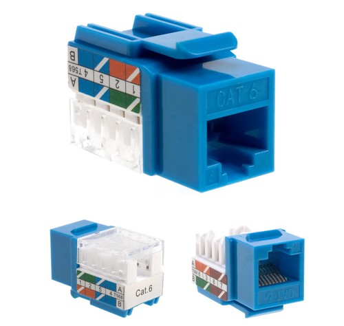 Connettore rete cat6 blue - rete,