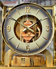 Atmos Jaeger-LeCoultre Raro Verde Sfumato Anno 1976 Orologio Perpetuo da Arredo