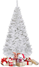 Albero Di Natale 150/180/210/240 Cm, Albero Di Natale Bianco Con 350/650/950/113