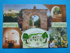 MASSERIA ASCIANO PR. OLIO EXTRA VERGINE OSTUNI- CARTOLINA A COLORI NON VIAGGIATA
