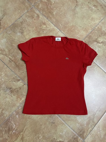 Shirt lacoste donna rossa - t-shirt,