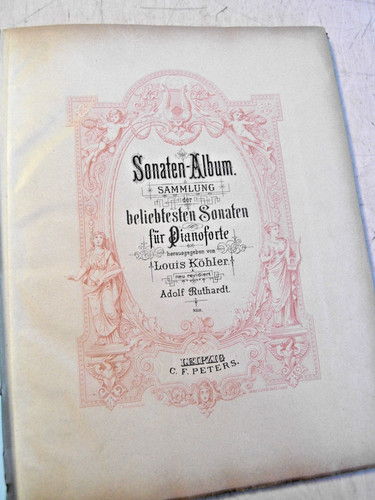 Vecchie spartiti album sonate - vecchie,