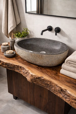 Natural River Stone Sink 61cm
