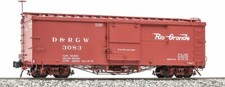 Accucraft / AMS AM2201-3x Box Car - D&RGW Flying Rio Grande, scala 1:20.3 NUOVO