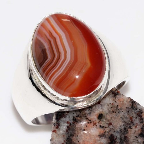 Anello uomo sardonice placcato