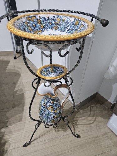 Lavabo ferro battuto - battuto, con