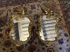 Coppia Antiche Specchiere Dorate Di Epoca 800