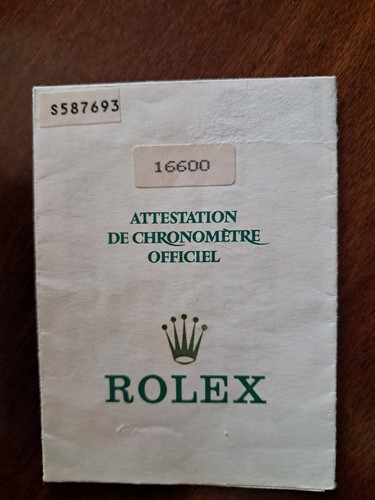Vendo garanzia rolex - garanzia,