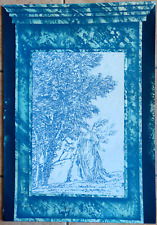 Litografia in azzurro numerata firmata a mano Fernando de Filippi