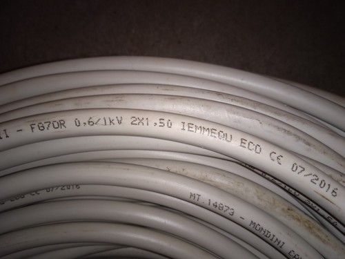 Cavo fg7or 2x1 5mmq marrone - fg7or, e