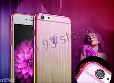Custodia TPU trasparente gel morbido spazzolato rosa ultra sottile per iPhone 5/5S 6/6S 6Plus