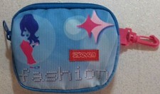 PORTAFOGLIO "SEVEN FASHION" col. CELESTE cm. 14x12 - 4 scomparti e p/monete  