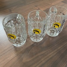 set di 3 bicchieri birra bräuchle vintage