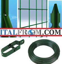 25mt-Recinzione Rete Metallica Plastificata Elettrosaldata H1m Maglia 7,5X5 cm