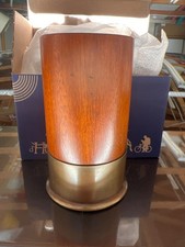 Portapenne da scrivania guscio fucile largo legno 4,5" caccia munizioni scrivania organizer nuovo