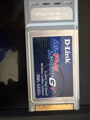 Link dwl g650 pcmcia - d-link, dwl-g650+