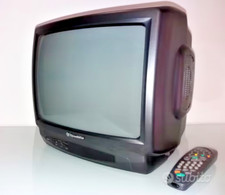 RoadStar TV portatile 14'' colori CRT visione 16:9 telecomando, game retro