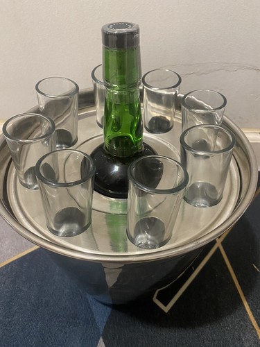 Servizio vodka piatto - vodka, argento