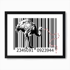 Funny Barcode Animals Art