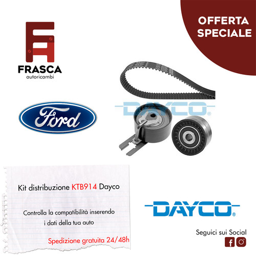 Kit distribuzione dayco ford - dayco,