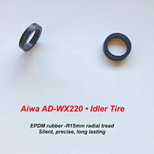 AIWA AD-WX220 • Cassette Deck Idler tire • High Quality • Pair