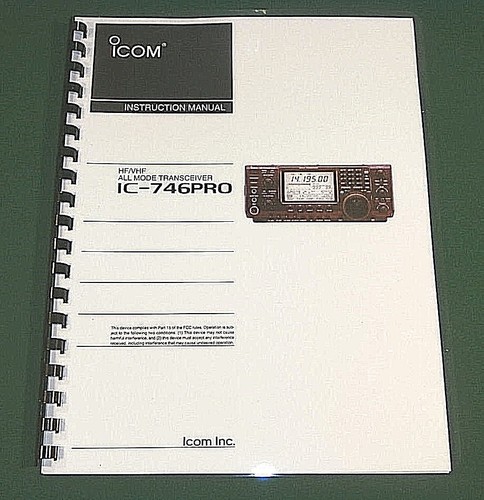Icom 746pro manuale - icom,