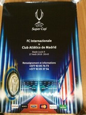 SUPERCOPPA EUROPEA CALCIO 2010 INTER F.C. - ATLETICO MADRID LOCANDINA MATCH 