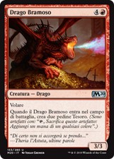 MTG 2x RAPACIOUS DRAGON EXC - DRAGO BRAMOSO - M20 - MAGIC