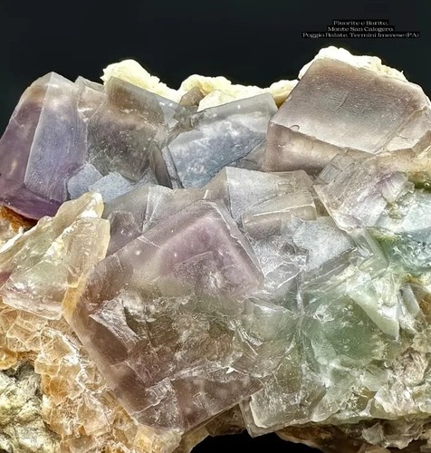 Minerali fluorite e - e, barite