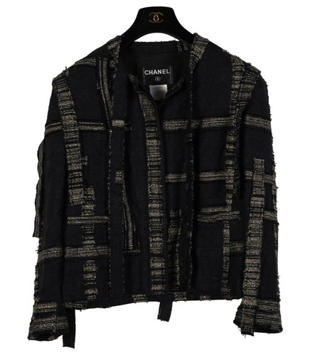 Chanel 06a black gold tie - &,