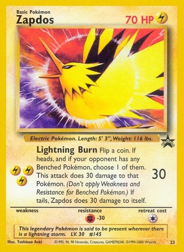 Pokémon tcg zapdos 23 - tcg,